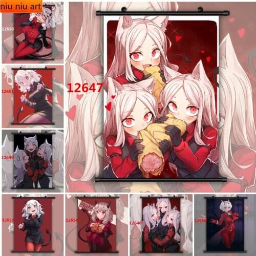 Helltaker Cerberus Modeus Malina Anime Manga Canvas Painting Wall Decoration Wall Poster Wall Art Picture Home Decoration