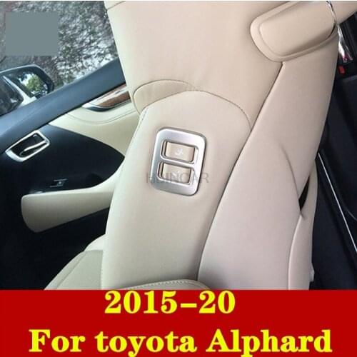 For toyota Alphard 2015-20 Co-pilot seat adjustment electric switch button knob decoration modification Auto Accessories