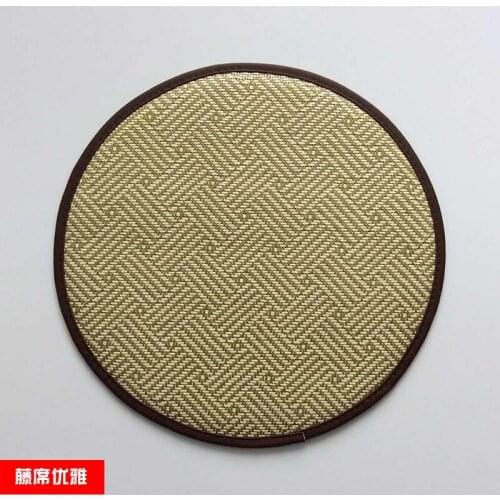 Summer tianteng bamboo ice silk stool cover comfortable rattan seat chair cushion round seat cushion dining chair cushion