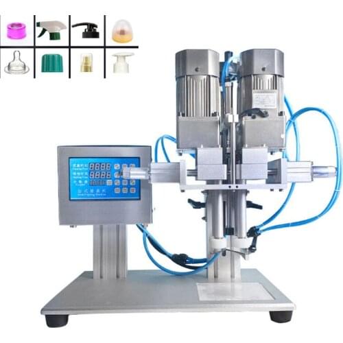 0.4KW Semi-automatic Capping Machine Glass Plastic bottle Duckbill Cover Locking Machine Small Pump Head Capping Machine Report