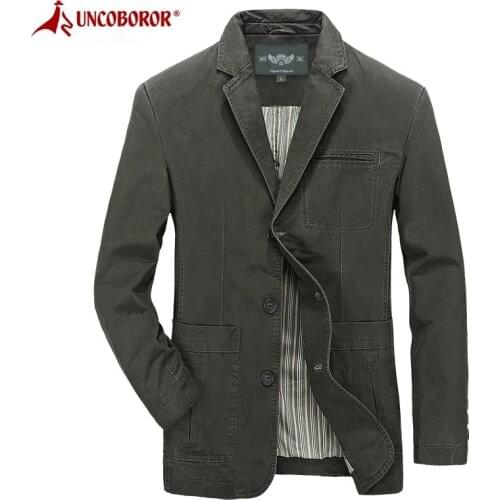 Mens Blazer Casual Jacket Spring Autumn Cotton Luxury Slim Fit Suit Coat Outwear Army Military Bomber Jackets Men Plus Size 5XL