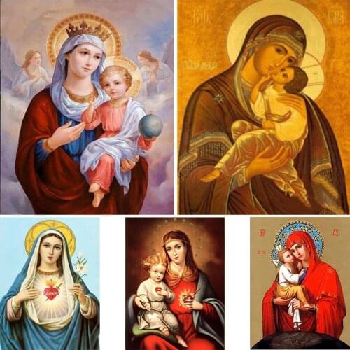 5D Poured Glue Diamond Painting Kit Scalloped Edge Full Round Drill Jesus Religion Mosaic Portraite Decoration Gift Christianity