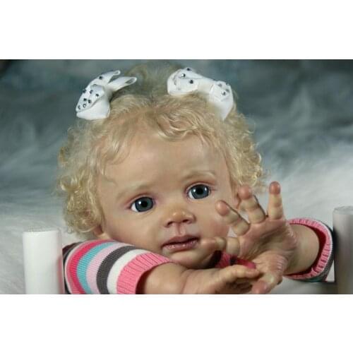 Reborn Kits for 24inches Soft silicone Vinyl Reborn Baby toddler Dolls Mould Accessories kit reborn doll parts