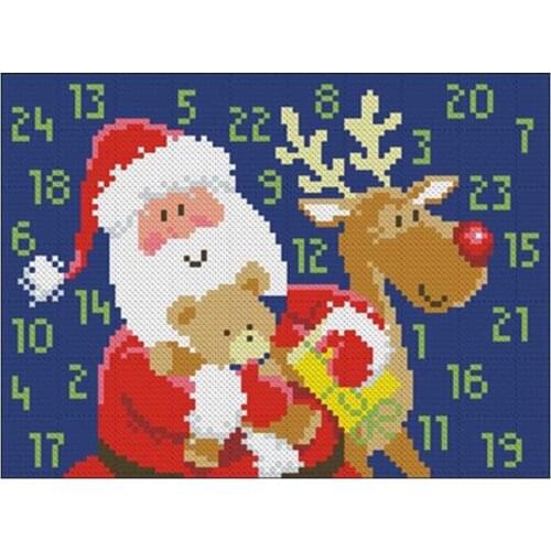 Flip Chart Christmas Calendar patterns Counted Cross Stitch 11CT 14CT DIY Cross Stitch Kit Embroidery Needlework Sets home decor
