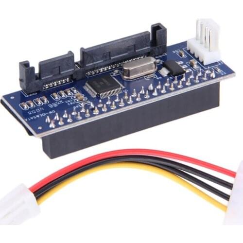 3.5 HDD IDE/PATA to SATA Converter Card Adapter for IDE 40-pin HardDrive Disk DVD Burner to SATA 7pin Data Motherboard Cable