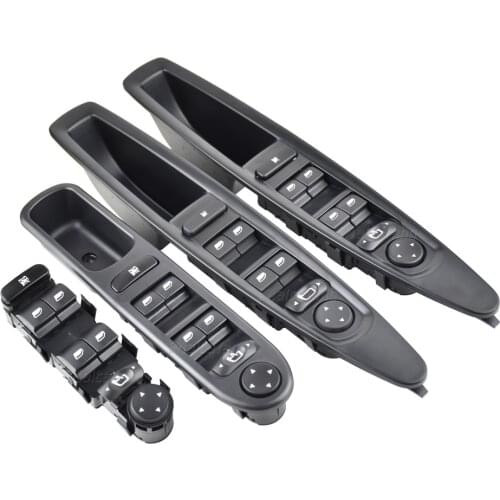 For Citroen C4 2004 2005 2006 2007-2011 New Electric Power Master Window Switch With Rearview Mirror Buttons 6554.HA 9651464577