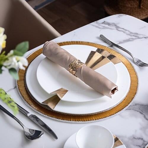 Plated Golden Cracked Texture Ceramic Plate Tableware Dinnerware Dinner Set Dish Cake Plate Dessert Plate pratos de jantar