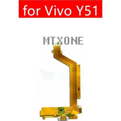 For Vivo Y51 USB Charger Connector Flex Cable Microphone USB Charging Dock PCB Board Flex Cable Repair Parts