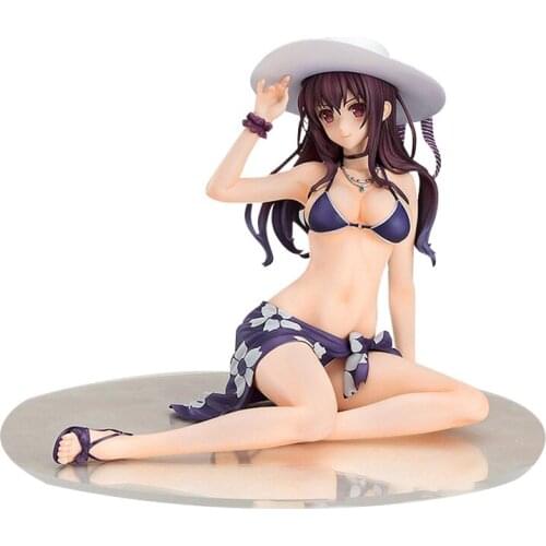 Saekano How to Raise a Boring Girlfriend Utaha 16CM Kasumigaoka Swimsuit Sexy Girl Figure PVC Action Collection Model Doll Gifts