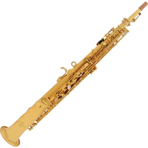 JK Keilwerth SX90II Soprano Saxophone Gold & Nickel B flat Soprano Straight with two neck ,case, mouthpiece, gloves, reeds