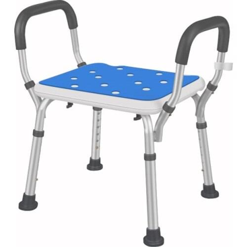 Bathroom Shower Chair Non-slip Adjustable Height Pregnant Woman Old Man Disabled Medical Bath Tub Seat Aluminum Alloy Stool