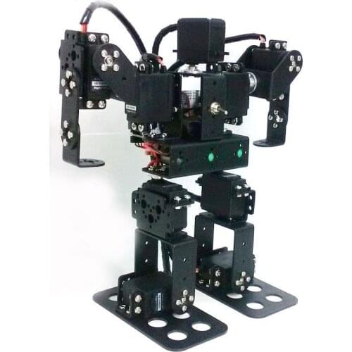 9 Dof Humanoid Dance Robot / Metal Building Block Bipedal Walking Robot / Teaching DIY Kit for Arduino STEM Competition Toy