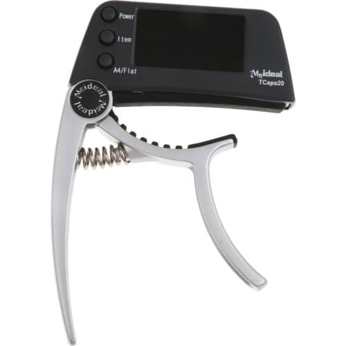 TCapo20 Quick Change Key Capo Tuner For Guitar Bass Mandolin Chromatic
