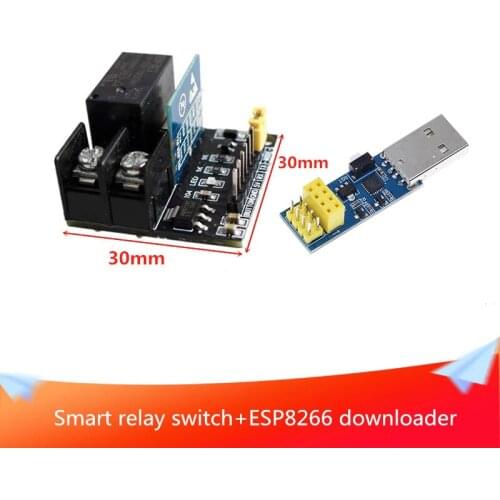 Smart Switch for WiFi Smart Plug Wireless Control DoHome APP Voice Control+ESP8266 Downloader A Set Compatible DIY Smart Test