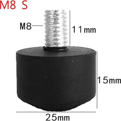 Universal Anti-slip Rubber Foot Pad Feet Spike Photography Accessories for Tripod Monopod 3/8 Inch 1/4 Inch M8