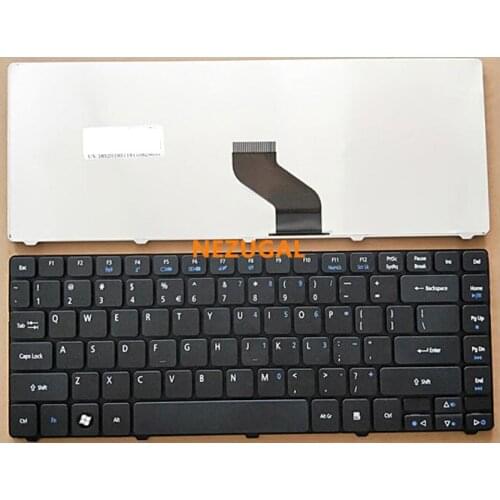 US Laptop Keyboard for Acer Aspire 3810 3410 3820 3810T 4735 4735G 4735Z 4736 4736G 4736Z 4740 4741 4745 Black - V104646AS3