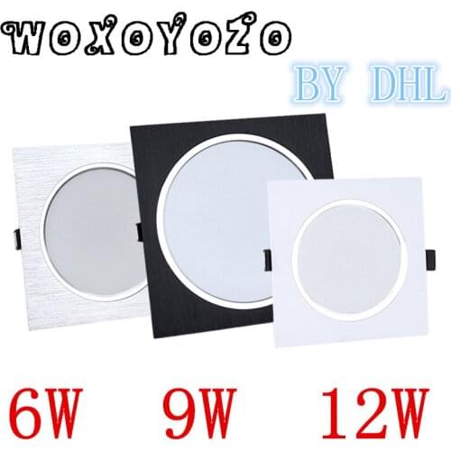 2018 Hot Sale LED Ceiling Downlight Recessed LED lamp For Home 110V / 220V 6w 9W 12W LED With Driver Spot light Lighting