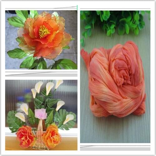 54 colors mix shipping or only one color ship double color stocking flowers/nylon flower /silk flower making/ DIY flowers craft