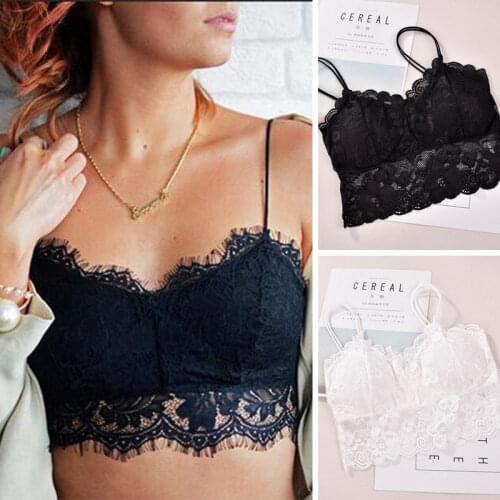 New Fashion Women Lady Lace Strap Crop Top Bras Tube Vest Chest Wrap Bandeau Girl Vest Underwear Night Suit Tops For Female