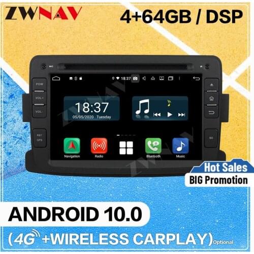 Carplay Android 10.0 screen Car Multimedia DVD Player for RENAULT DUSTER 2014 2015 2016 BT GPS Navigation Radio Stereo Head unit