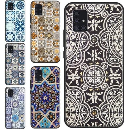 Moroccan Tile Case For Samsung A21S A20e A11 A31 A41 A51 A71 A10 A20S A30S A40 A50 A70 A12 A32 A52 A72