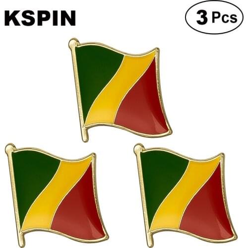 Congo Lapel Pin Brooches Pins Flag badge Brooch Badges
