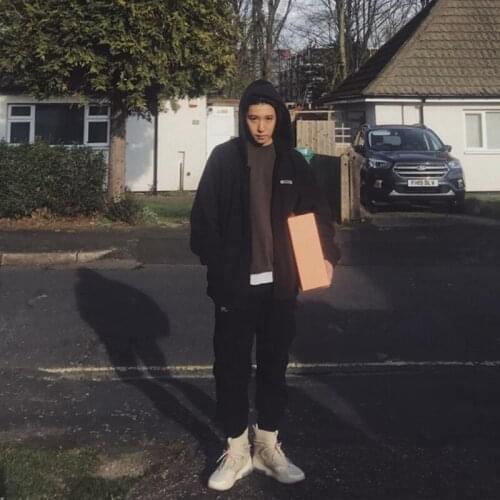 EESSENTIALS Bieber FOG Hip Hop Men Women Black Hoodies Sweatshirts Hooded Streetwear Cardigan Cotton Casual Male Clothing Hoody