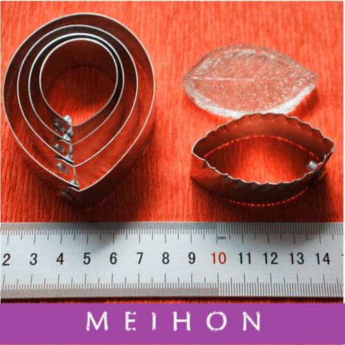 DIY Stainles Clay Mold Polymer Die Mold 5 Petal Leaf Cutter Big Rose Flower Home Decoration Handmade