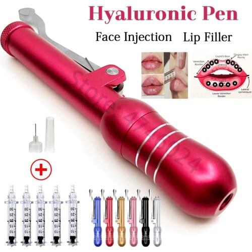 New 0.3ML Hyaluron pen Hyaluronic aicd Pen Needle-free Pen Kit High Pressure Lip injection Guns for dermal filler Anti Wrinkle