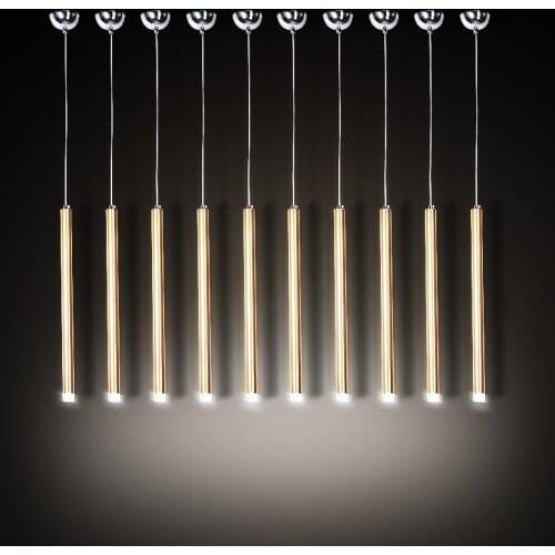 Personal Tailor modern led creative personality restaurant art decorative lamp long tube round tube front stage single head lamp