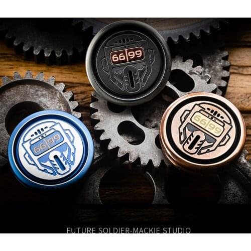 Mackie Hapic Coin Future Warrior Fingertip Gyro Decompression Toy Limited Edition EDC