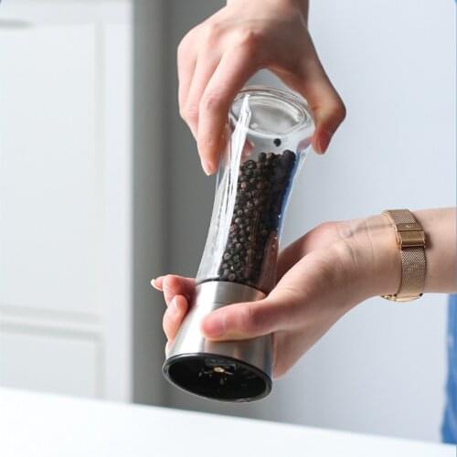 Stainless Steel Salt and Pepper Grinders Spice Jar Containers Bottle Pepper Salt Shakers for Kitchen Cooking Utensils & Gadgets