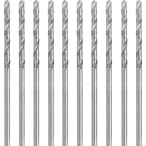 Multifunction 10 Pcs Tiny Micro HSS Good toughness wear resistance 0.8mm Straight Shank Twist Drilling Bit