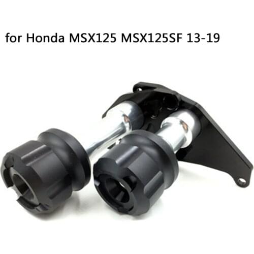 Motorcycle aluminum Accessories engine anti-fall bar body protection Crash Pads Frame Sliders For Honda MSX125 MSX125SF 2013-19