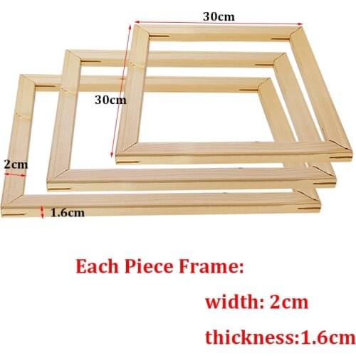 60x80 Wooden DIY Picture Frame Kit for Canvas Painting By Numbers Print Wall Art Poster Home Decor 50x70cm