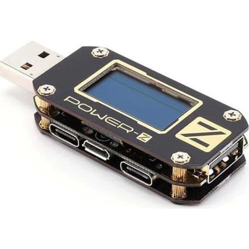 Newest POWER-Z Charger USB Tester PD Digital Voltage And Current Ripple Dual Type-C KM001 Meter Power Bank Detector Tools