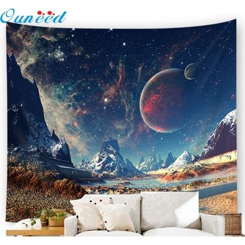 Ouneed Tapestry Universe Solar System printing beach towels Decoration Tapestry bath towels Quick Drying Blankets drop ship 2020