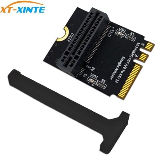XT-XINTE M.2 SSD to M.2 Key A/E Convert Adapter Card Vertical Installation for 2280 Type SSD