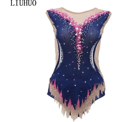 Ice Figure Skating Dress Dance Womens Girls' Adult Kid Performance Ballet Rhythmic Gymnastics Competition Leotard Child
