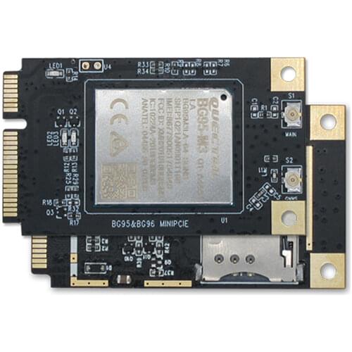 LTE BG95 BG95-M3 Cat M1 Cat NB2 EGPRS GNSS mini pcie Module with sim card slot Built-in GPS supports 2G low power EMTC NB BD