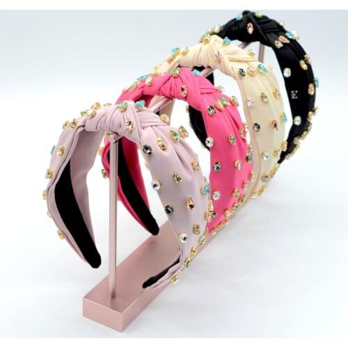 Selling wide-brimmed tide simple cloth nail bead knot ms sen is washing a face makeup head hoop wob hairpin female