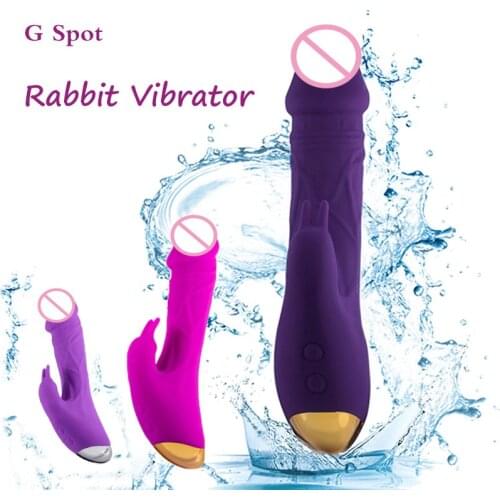 Realistic Dildo Vibrators G Spot Rabbit Vibrator Masturbation Vaginal Clitoris Stimulator Nipples Massager Sex Toys For Women