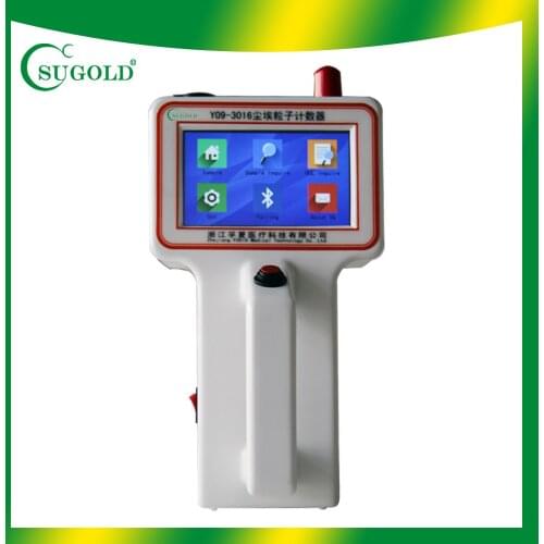 Y09-3016 hand held particle counter with bulebooth printer