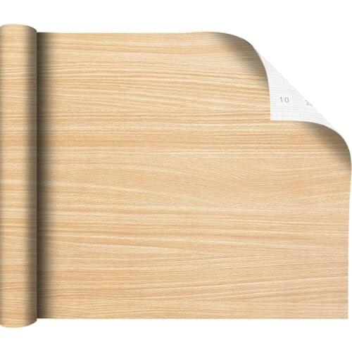 Wood Grain Wallpaper Faux Wood Textured Self Adhesive Removable Wallpaper For Furniture Shelf Drawers Liner Vinyl Decorative