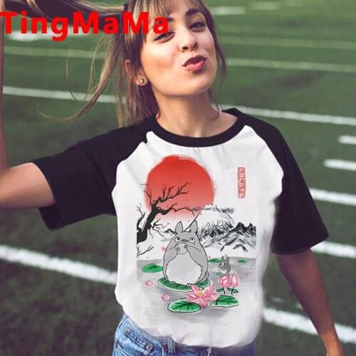 Studio Ghibli Totoro Miyazaki Hayao female grunge couple clothes harajuku kawaii japanese tumblr tshirt top tees harajuku