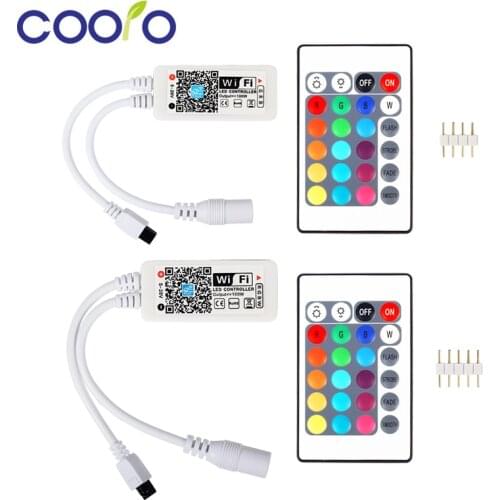 DC12V LED WIFI RGB / RGBW Controller with 24key remote IOS/Android Mobile Phone wireless for RGB / RGBW LED Strip