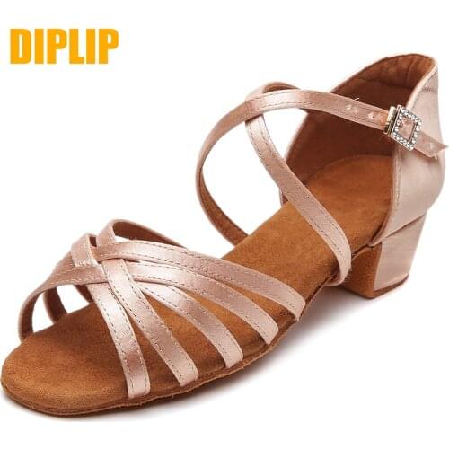 DIPLIP hot new childrens Latin dance shoes girls ballroom dance childrens childrens tango dance shoes soft girls salsa