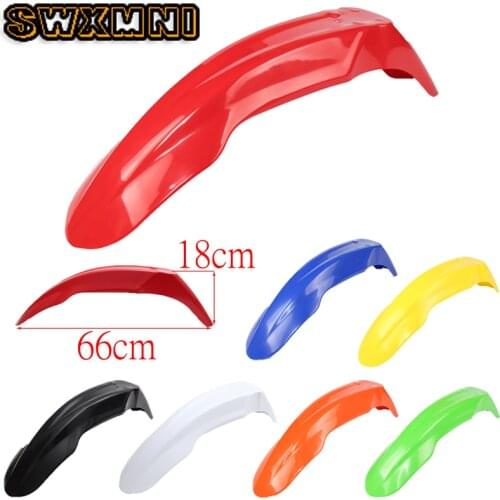 Universal 7 Colors Motorcycle Plastic Front Fenders Mudguard Fender for YZ WR XR CRF KLX KX RM RMZ DR DRZ 125 250 450 Mud Guards