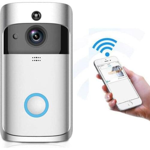 V5 Video Doorbell Smart IP Camera WIFI Wireless Security Door Phone Bell Camera Visual Recording Home Monitor Doorbell LM003