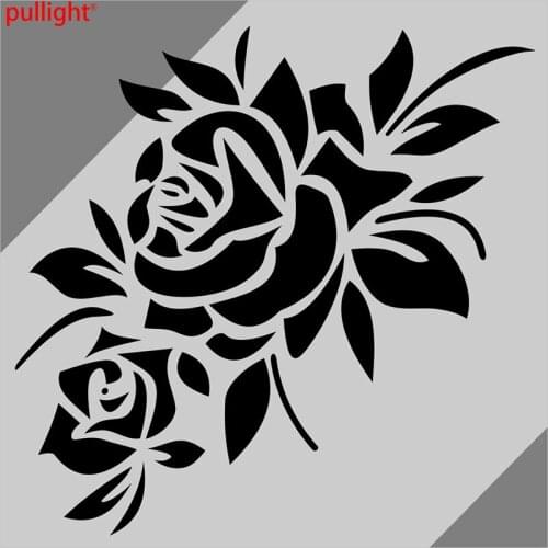 Car Rose Flower Hood Headlight Decals Vinyl Graphics Tailgate sticker